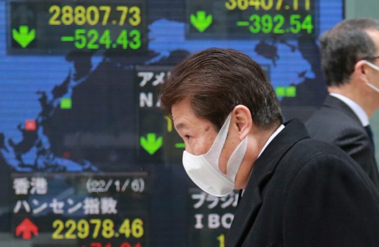 Asian shares mostly higher after tech-led decline on Wall St