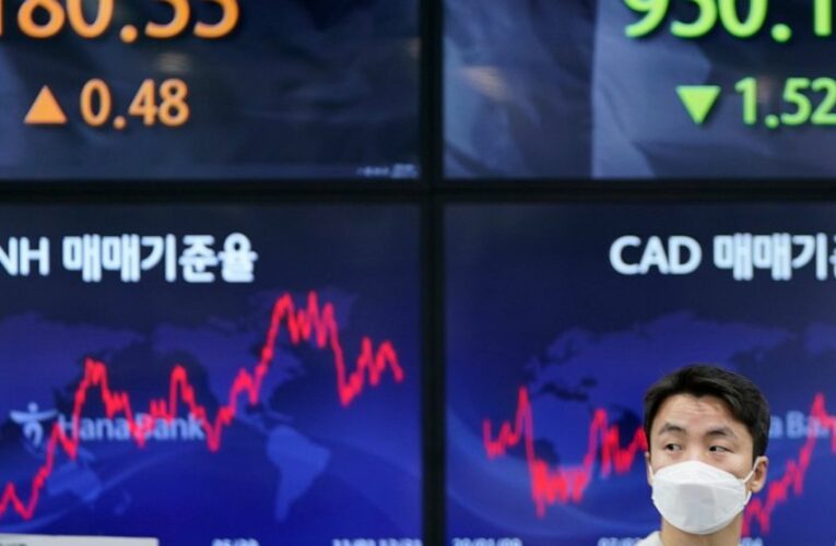 World shares track Wall Street retreat, US futures edge up