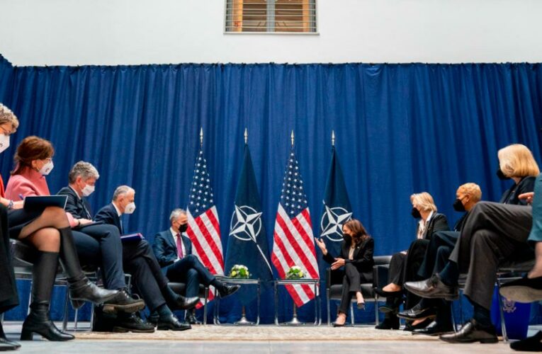 Harris vows ‘swift, severe and united’ response if Russia invades Ukraine