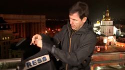 CNN team hears loud explosions during live reporting