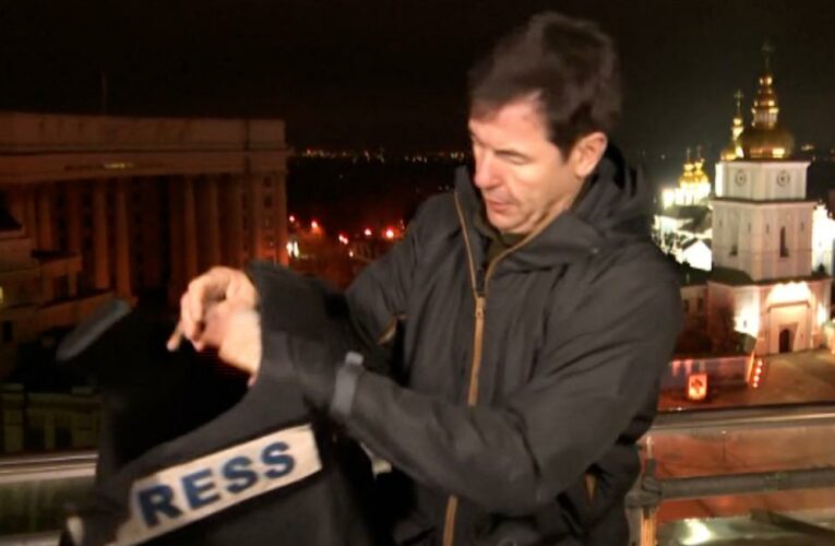 CNN team hears loud explosions during live reporting