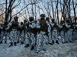 Ukraine holds military exercises in CHERNOBYL in preparation for potential Russian invasion