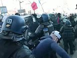 Riot police ‘fire tear gas on DINERS at restaurants’ in Paris Covid Freedom Convoy demonstrators