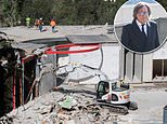 Demolition finally begins on Mohamed Hadid’s&nbsp;half-built Bel Air mega-mansion