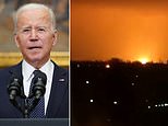 Biden says Putin WILL invade Ukraine after explosion ‘rips through gas pipeline’ in separatist city