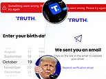 Trump’s new platform Truth Social is riddled with error messages