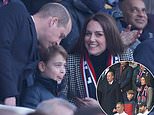 Prince George, 8, joins rugby patrons Prince William and Kate Middleton at Six Nations tie