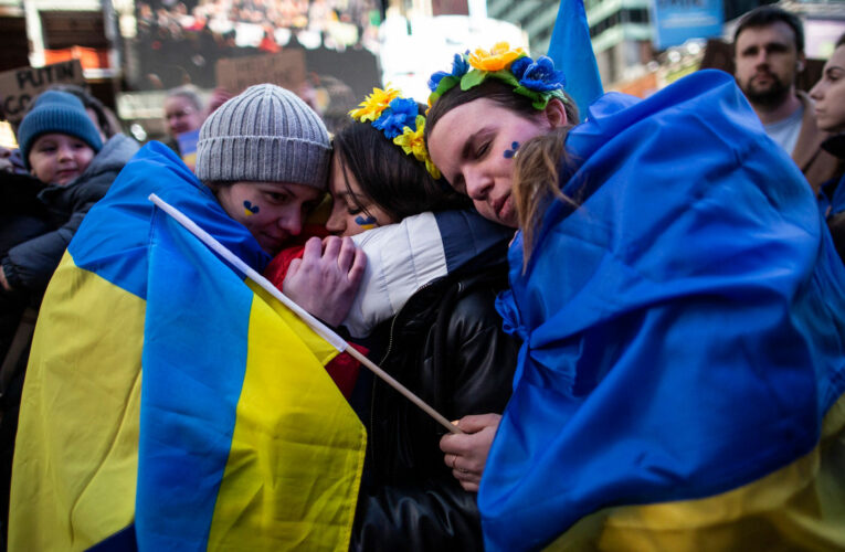 Reports of civilian casualties in Kyiv and Kharkiv come in the pre-dawn hours after massive explosions lit up the sky near the capital earlier in the night
