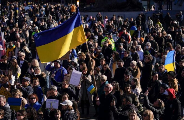 Live updates: Belarus detains 500-plus at invasion protests