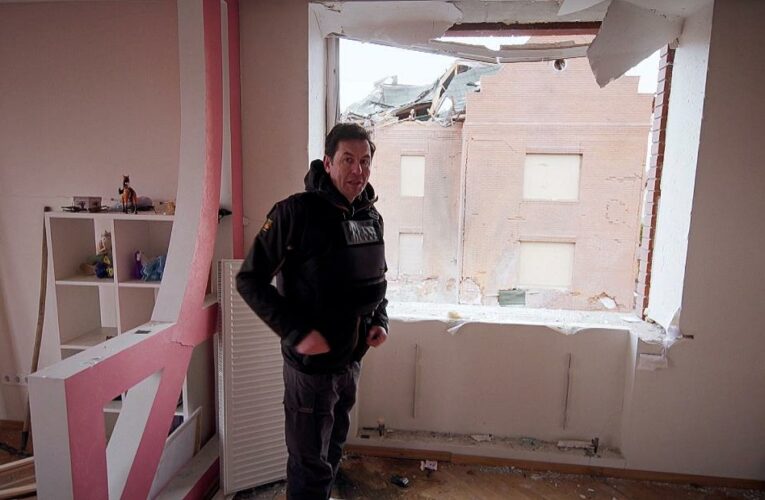 On the ground: See a walk through of building hit by airstrike