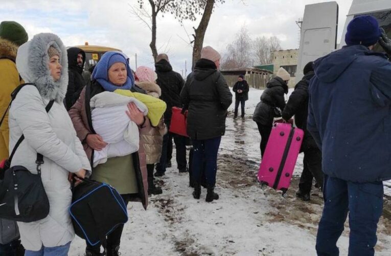 Civilians flee Sumy after evacuation corridor opens, as 2 million refugees leave Ukraine