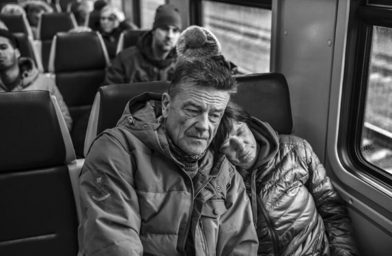 A photographer reflects on what he saw at Lviv’s train station as thousands said goodbye to their home