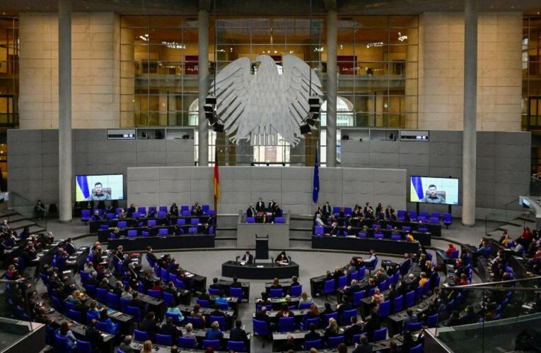 ‘Never Again’: Zelensky cites post-Holocaust phrase to German lawmakers