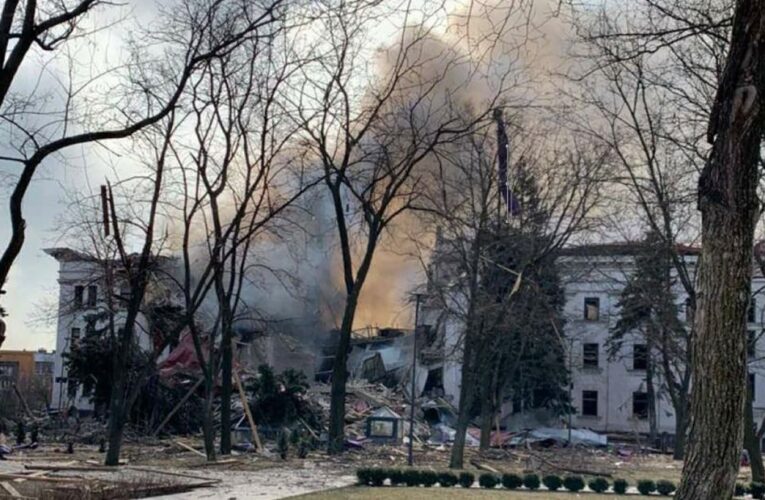 Zelensky’s forces retake towns on Kyiv’s outskirts, UK says. Meanwhile, officials estimate around 300 died in a Russian strike on a Mariupol theater nine days ago.