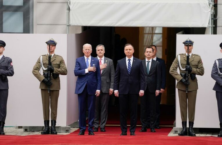 Biden meets with Ukrainian officials in Poland as he starts final day of high-stakes foreign trip