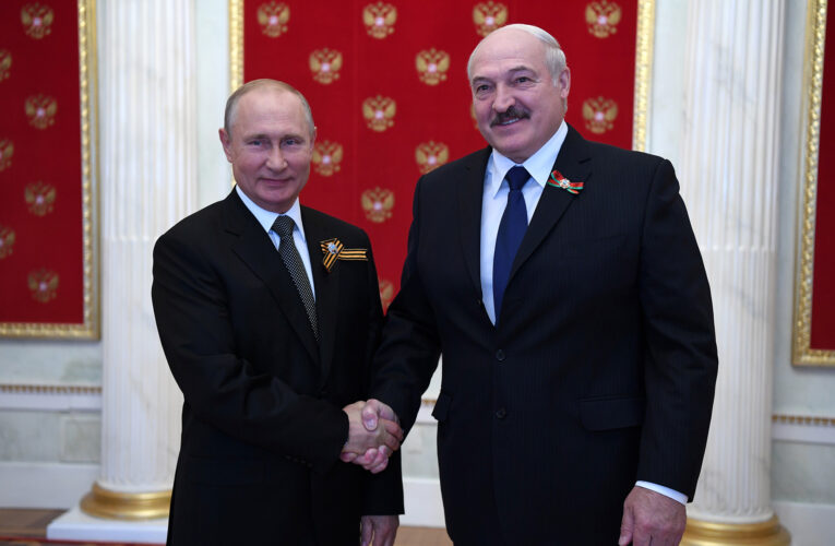 Video indicates a strike heavily damaged multi-story buildings in the capital’s western district