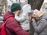 Tears of little girls who may never see their brave daddy again