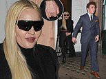 Madonna, 63, displays a VERY youthful complexion as she enjoys dinner with son Rocco Ritchie, 21