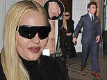 Madonna, 63, displays a VERY youthful complexion as she enjoys dinner with son Rocco Ritchie, 21