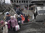 Ukrainians run as Russian bombs rain on Irpin while ceasefire to protect 400k civilians  shattered
