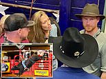 Prince Harry attends a rodeo in Texas in a cowboy hat despite his wife’s animal rights activism&nbsp;