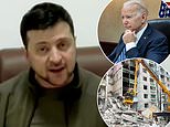 ‘I’m not afraid’: Defiant Zelensky reveals location in Kyiv and begs Biden to declare no-fly-zone
