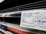 Russian fury grows against Putin as shoppers face empty shelves and 13,500 protesters arrested