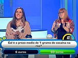Spanish quiz show apologises after asking contestants how much a gram of COCAINE costs