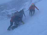 Climber dies after falling 1,000ft from Ben Nevis while 17 others rescued after trying to save him
