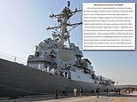 Navy warship can’t be deployed because its commander refuses to get the Covid vaccine