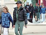 Victoria Beckham trades the designer dresses for casual green leggings