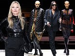 Kate Moss joins Naomi Campbell and Gigi and Bella Hadid for Burberry show