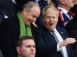 Boris Johnson enjoys England versus Ireland rugby at Twickenham with Micheal Martin after talks