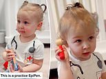 Two-year-old who dreams of being a nurse shows off impressive knowledge
