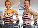 Woman, 20, whose SIZE 28H breasts caused migraines and pain undergoes ‘life-changing’ reduction