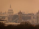 ‘Blood rain’ hits Britain: Cars covered in Saharan red dust as cloud sweeps from Europe to the UK