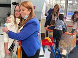 Sarah Ferguson visits Ukrainian refugees in Poland