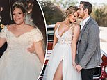 Mother-of-three remarried her husband after losing 134lbs to fit into her dream  dress