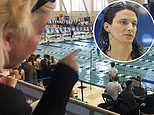 ‘I’m a woman and that’s not a woman’: Activist in poolside row with NCAA spectator