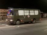Ukraine war: Buses carrying corpses of Russian soldiers are filmed heading to Belarus