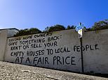 St Agnes holiday home vandalised with graffiti condemning investment properties in Cornwall