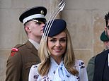 Blue skies for Dame Vera Lynn! Katherine Jenkins and Christopher Biggins are among service guests