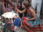 William and Kate are greeted by adoring crowds in Jamaica chanting ‘we love you’