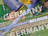 Cycling along the bizarre 30ft-wide sliver of Belgium that snakes for 17 miles through GERMANY