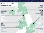 Motor industry has invested &pound;10.8bn in Britain’s EV revolution in a decade