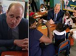 Adorable moment the Duke of Cambridge introduces himself to a shy Jamaican schoolgirl 