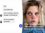 Widow reveals how she told her husband’s MISTRESS that he died