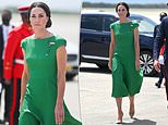 Kate Middleton stuns in a green Emilia Wickstead dress