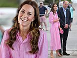 Kate Middleton wears pastel pink dress as she visits a church in the Bahamas
