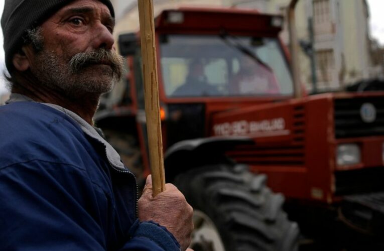 Hit by high costs, Greek farmers stage tractor protest